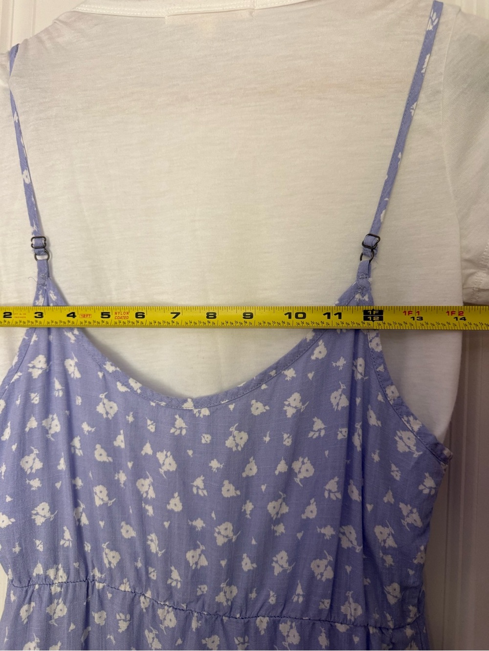 Rewind Lilac Floral Midi Dress With Tshirt Layer Coquette Summer Vacation Linen - Picture 3 of 5